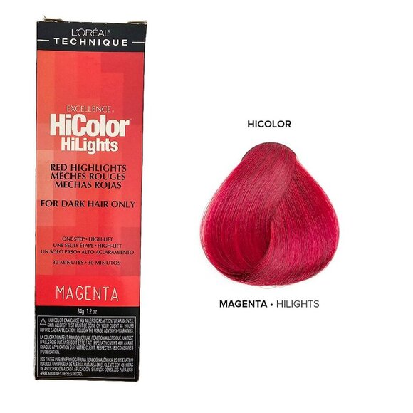 5  for 25  L'oreal HiColor HiLights Magenta Permanent Hair Color - Picture 1 of 1